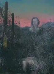 Aleksandra Brodzińska, MARLBORO MAN, 2019, olej, pastel olejny, płótno