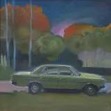 Damian Bąk, MERCEDES 2, olej, płótno