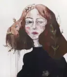Pola Piestrzeniewicz, KRAINA ZIELENI, 2017, akryl, płótno