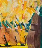 Cyprian Nocoń, Ecstasy OF GOLD, 2019, olej, płótno