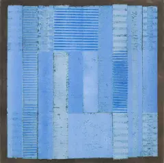 Grażyna Bartnik, ABSTRAKCJA GEOMETRYCZNA, 2019, technika własna, płyta pilśniowa