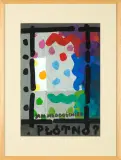 PŁÓTNO 7 by Jan Mlodozeniec, gwasz, papier, offered Oct 2019