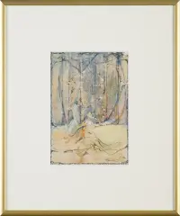 Erna Rosenstein, KOMPOZYCJA, 1966, tusz pióro, akwarela, papier