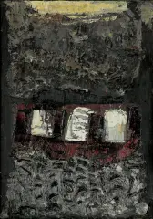 Aleksander Kobzdej, BEZ TYTUŁU, 1961, olej, płótno