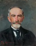 Tadeusz Ajdukiewicz, PORTRET ARCYKSIĘCIA KAROLA HABSBURGA, ok. 1910, olej, deska