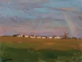 Ferdynand Ruszczyc, TĘCZA NAD WSIĄ