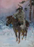 Wojciech Kossak, KIRASJER W ZIMOWEJ ZADYMCE
