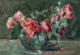 KWIATY by Włodzimierz Terlikowski, 1926, olej, płótno, sold Oct 2019