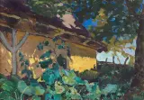 Józefina Kirchner, Łopuchy, 1928, olej, tektura