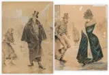 Stefan Mucharski, PROŚBA I JAŁMUŻNA, 1888, akwarela, gwasz, papier
