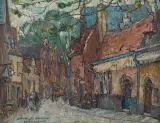 Mécislas De Rakowski, BRUXELLES, olej, tektura