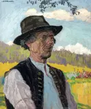 Jan Wałach, Wujek Janoszek, olej, tektura