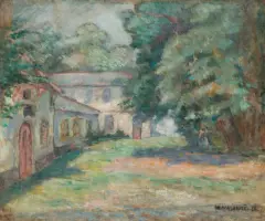 Wacław Wąsowicz, PEJZAŻ Z WOROŃCA, 1938, olej, płótno