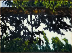 Jacek Barszcz, CIENIE NA MURZE, 2018-2019, olej, płótno