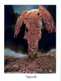 BEZ TYTUŁU [KAMIENNY ANIOŁ], LATA 2000 by Zdzisław Beksiński, grafika komputerowa, papier, sold Sep 2019