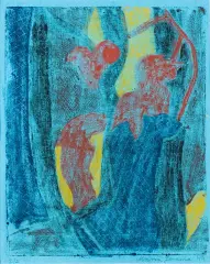 Maria Jarema, KOMPOZYCJA, 1944, monotypia, papier