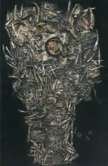 BEZ TYTUŁU by Wojciech Kopczynski, 1991, kolaż, płótno, offered Sep 2019