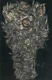 Wojciech Kopczynski, BEZ TYTUŁU, 1991, kolaż, płótno