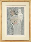 MATKA by Tadeusz Kulisiewicz, 1959, tusz pióro, akwarela, papier, offered Sep 2019