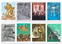 LES SIENS (SWOI) by Jan Lebensztejn, 1972, litografia barwna, papier, sold Sep 2019