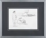 Jarosław Modzelewski, NA PLAŻY, 2006, ołówek, papier