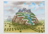 CIERPLIWA TRYDAKNIA by Jacek Yerka, 2019, kredki, ołówek, karton, sold Sep 2019