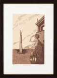 OBELISK by Jan Lebensztejn, 1985, litografia barwna, papier, offered Jun 2019
