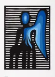 Jan Lenica, BŁĘKITNY ANIOŁ, 1971, serigrafia, papier