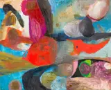PEJZAŻ by Stanisław Młodożeniec, 2019, olej, płótno, sold Jun 2019