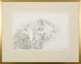 Jerzy Stajuda, Bez tytułu, 1980, tusz pióro, papier kremowy