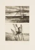 Jan Szmatloch, Pejzaże, 1981, akwaforta, akwatinta, papier
