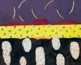 KOMPOZYCJA by Tadeusz Dominiku, 2007, akryl, płótno, ołówek, offered Jun 2019