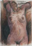 SEBASTIANA by Franciszek Starowieyski, 1995, pastel, akwarela, karton, offered Jun 2019