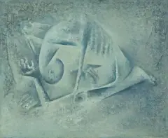 Jerzy Mierzejewski, KRÓL EDYP, 1965, olej, płótno