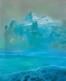 Z-11 by Zdzisław Beksiński, 1988, olej, płyta pilśniowa, sold Jun 2019