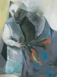 Stasys Eidrigevičius, POWIEW, 1992, pastel, papier