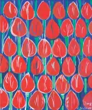 CZERWONE TULIPANY by Edward Dwurnik, 2008, akryl, płótno, sold Jun 2019