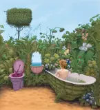 NIAGARA by Jacek Yerka, 1988, akryl, płótno, sold Jun 2019