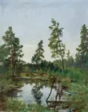 Kazimierz Alchimowicz, CHŁOPIEC NA BAGNACH, 1896, olej, płótno