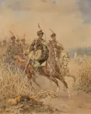 Juliusz Kossak, ODDZIAŁ JEŹDŹCÓW. UŁANI GALICYJSCY