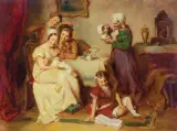 Mozart Rottmann, SZCZĘŚCIE RODZINNE, olej, płótno