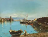 Hiacynt Alchimowicz, PORT W COLLIOURE, 1879, olej, płótno