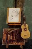MARTWA NATURA ZE SZTALUGAMI by Zygmunt Menkes, lata 20. XX w., olej, płótno, offered Jun 2019