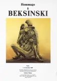 Plakat wystawy indywidualnej by Zdzisław Beksiński, 1985, offset barwny, papier, sold May 2019