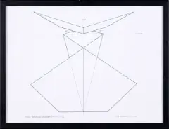 Jan Chwałczyk, Z cyklu: Ideogramy zegarów barwy, 1998, tusze barwne, ołówek, papier