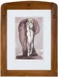 Ernst Fuchs, Kochankowie, litografia barwna, papier