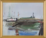 Andrzej Zwierzchowski, PORT, 1978, olej, płótno