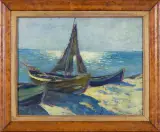 Antoni Bradé, Poranek, ok. 1930, olej, tektura