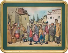Józef Wincenty Kruszewski, Zupa rumfordzka, tusz, akwarela, papier