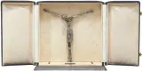 FIGURKA UKRZYŻOWANEGO by Jean Lambert-Rucki, metal srebrzony, offered Apr 2019